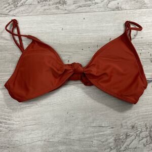 Aerie Knotted Triangle Tie Back Adjustable Straps Padded Bikini Top 2017 Medium